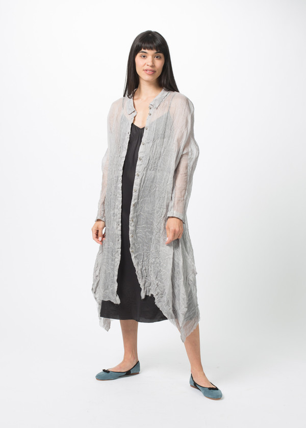 Rundholz Sheer Linen Blend Dress Rundholz Sheer Linen Blend Dress