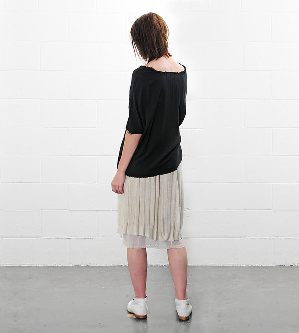 Raquel Allegra Black Crop Tee Raquel Allegra Black Crop Tee