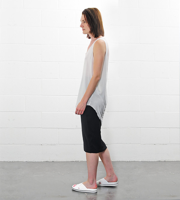 Raquel Allegra White Combo Tank Raquel Allegra White Combo Tank