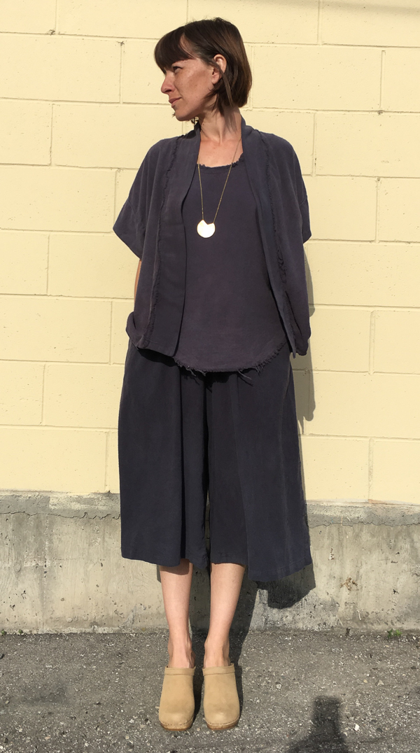 Black Crane slit wide culotte Black Crane slit wide culotte