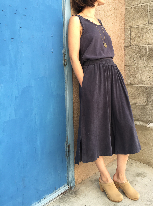 Black Crane slit wide culotte Black Crane slit wide culotte