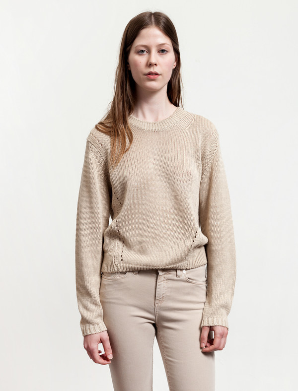 Acne Studios Womens Phora Chunky Sweater - Beige Acne Studios Womens Phora Chunky Sweater - Beige