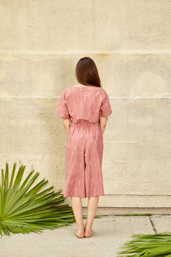 Tantuvi Gathered Jumpsuit- Dunescape Tantuvi Gathered Jumpsuit- Dunescape
