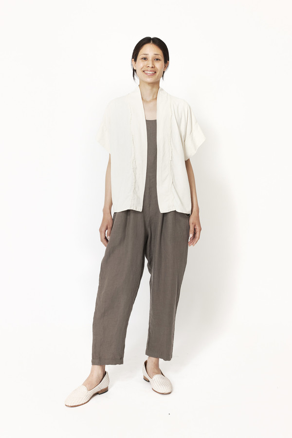 Black Crane Kimono Jacket (Cream) Black Crane Kimono Jacket (Cream)