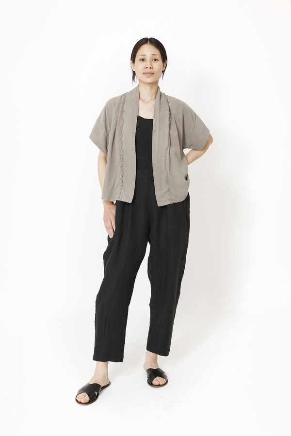 Black Crane Kimono Jacket (Grey) Black Crane Kimono Jacket (Grey)