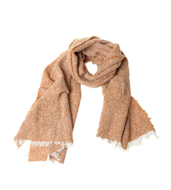 destin Brown and White Karly Stola Scarf destin Brown and White Karly Stola Scarf
