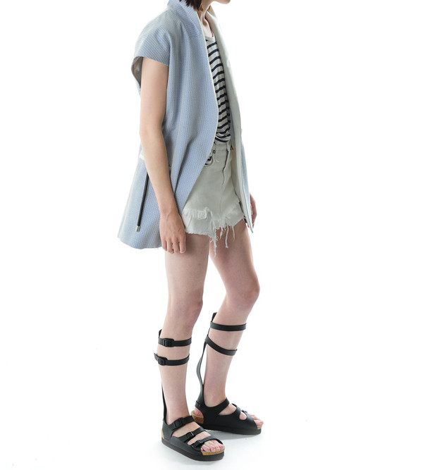 3.1 Phillip Lim Cadet Blue Asymmetric Vest 3.1 Phillip Lim Cadet Blue Asymmetric Vest