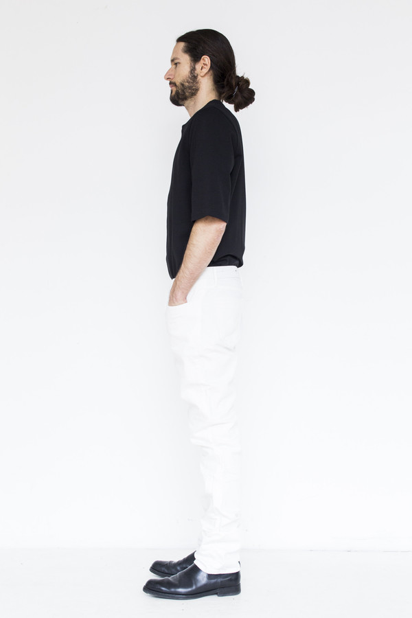 Thvm Denim Tapered Jean - White Thvm Denim Tapered Jean - White