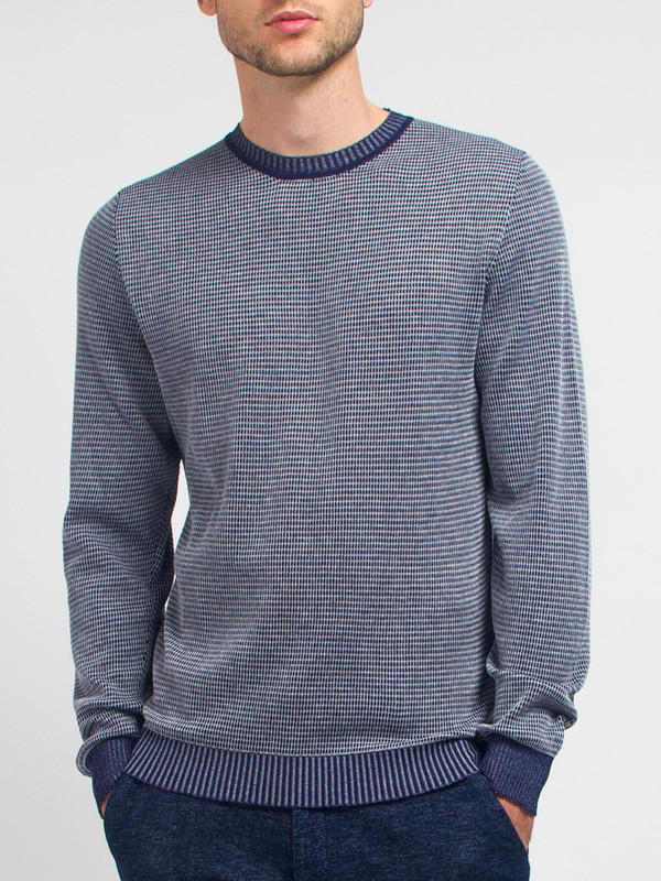 Men's Lucio Castro Grey Reversible Sweater Men's Lucio Castro Grey Reversible Sweater