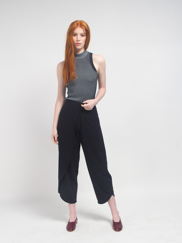 Pari Desai Hope Mock Neck Tank Black Pari Desai Hope Mock Neck Tank Black