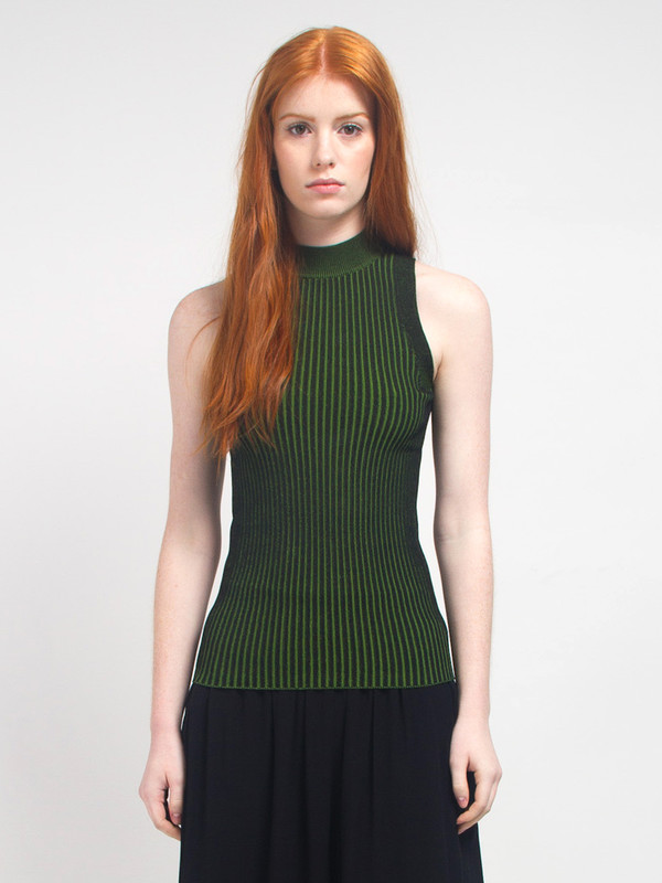 Pari Desai Hope Mock Neck Tank Fern Pari Desai Hope Mock Neck Tank Fern