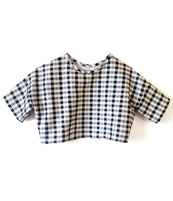 Nikki Chasin Plaid Crop Top Nikki Chasin Plaid Crop Top