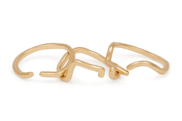 Shahla Karimi 14K Gold Subway Ring - Harlem to South Ferry Shahla Karimi 14K Gold Subway Ring - Harlem to South Ferry