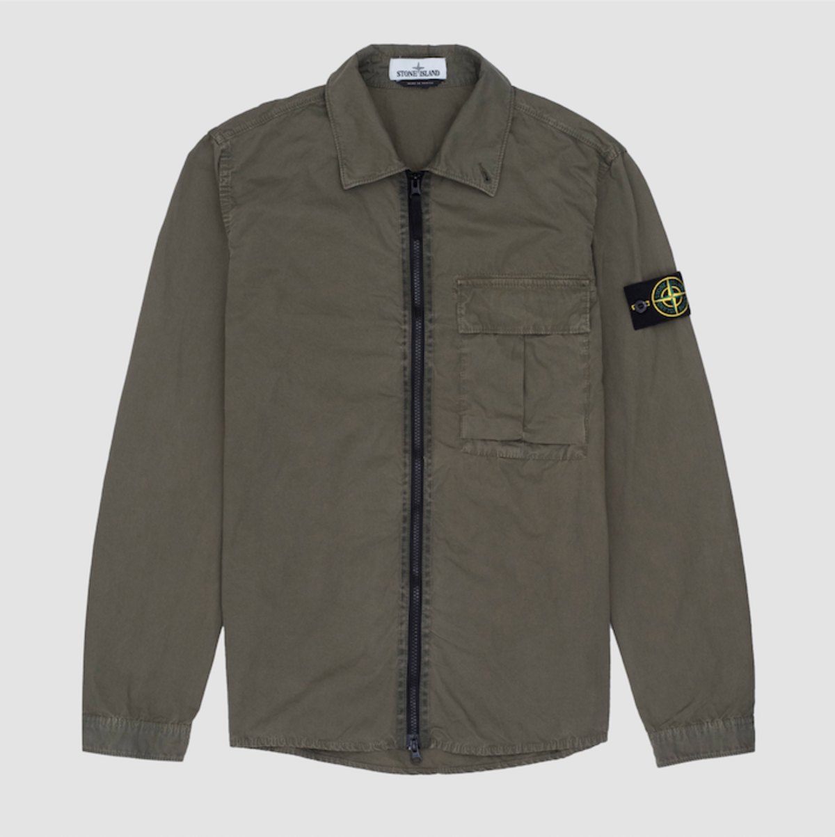 Old effect tela zip overshirt Clearance