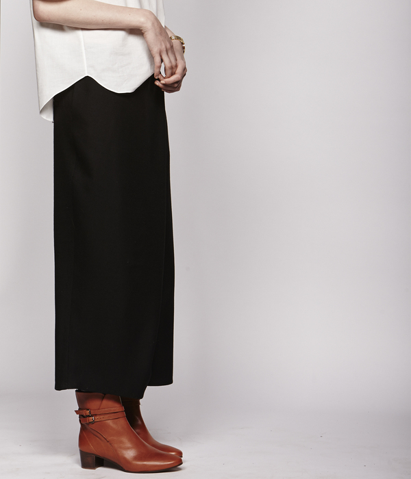 Nikki Chasin Wrap Front Wool Pant Nikki Chasin Wrap Front Wool Pant