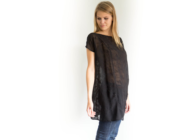 Devlyn van Loon Sheer Silk Blend Tunic Devlyn van Loon Sheer Silk Blend Tunic