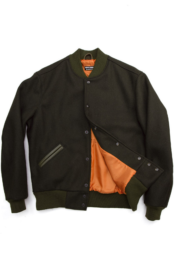 Men's Bridge & Burn Pacific Standard Varsity Olive Men's Bridge & Burn Pacific Standard Varsity Olive
