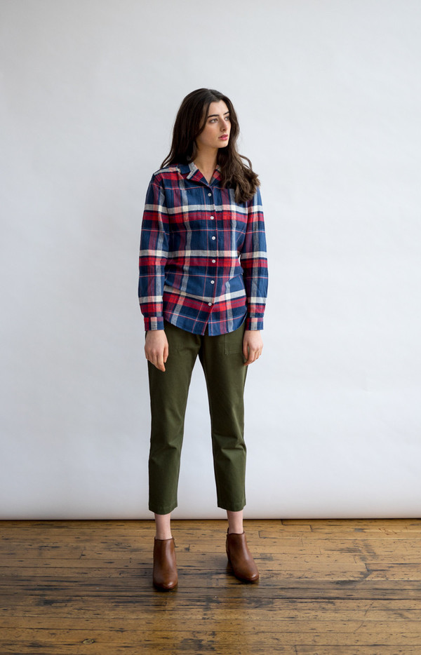 Bridge & Burn Paige Indigo Plaid Bridge & Burn Paige Indigo Plaid