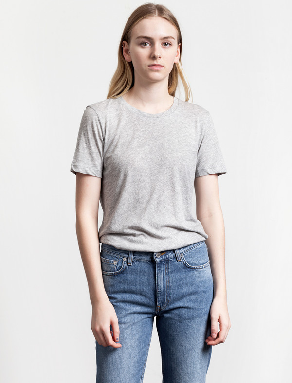 Organic by John Patrick Boy Tee Grey Melange Organic by John Patrick Boy Tee Grey Melange