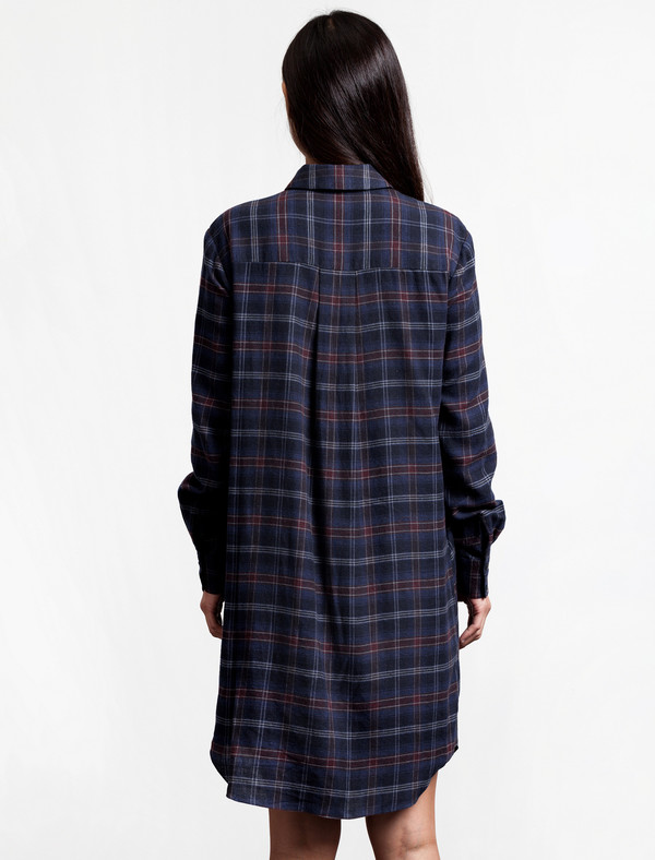 Thakoon Addition Flannel Side Tie Dress Thakoon Addition Flannel Side Tie Dress
