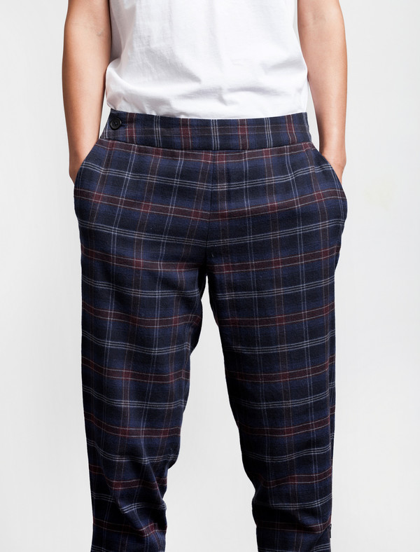 Thakoon Addition Flannel Side Zip Pant Thakoon Addition Flannel Side Zip Pant
