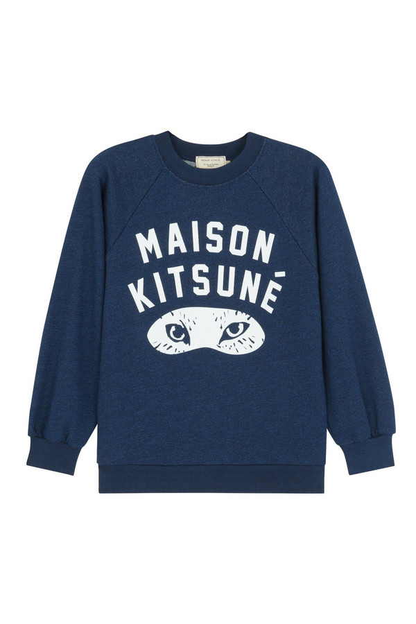 Kitsune Fox Eyes Sweatshirt I Indigo Kitsune Fox Eyes Sweatshirt I Indigo