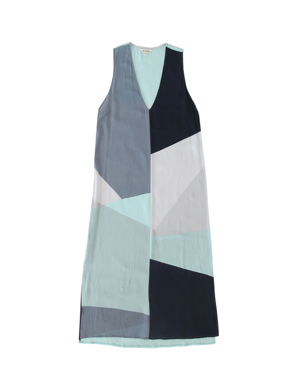 ALI GOLDEN TANK DRESS - BLUES ALI GOLDEN TANK DRESS - BLUES