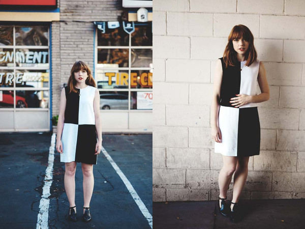 Birds of North America Vanga Dress (Black and White) Birds of North America Vanga Dress (Black and White)