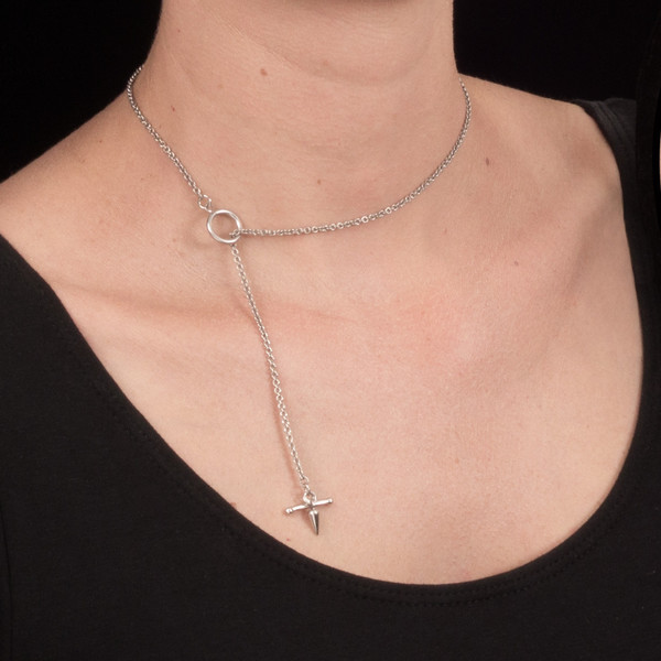 Alynne Lavigne Cross Drop Necklace Alynne Lavigne Cross Drop Necklace