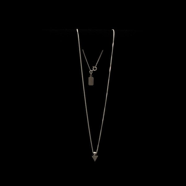 Alynne Lavigne Triangle Ball Necklace Alynne Lavigne Triangle Ball Necklace