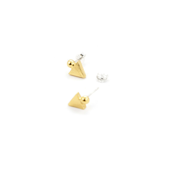 Alynne Lavigne Triangle/Ball Earrings Alynne Lavigne Triangle/Ball Earrings
