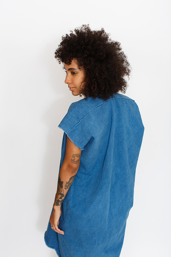 Miranda Bennett Indigo Everyday Dress | Cropped Denim Miranda Bennett Indigo Everyday Dress | Cropped Denim
