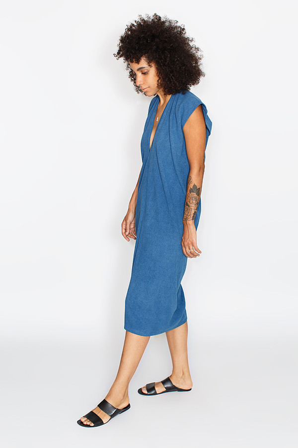 Miranda Bennett Indigo Everyday Dress | Silk Miranda Bennett Indigo Everyday Dress | Silk