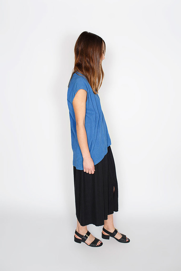 Miranda Bennett Indigo Everyday Top, Cotton Miranda Bennett Indigo Everyday Top, Cotton