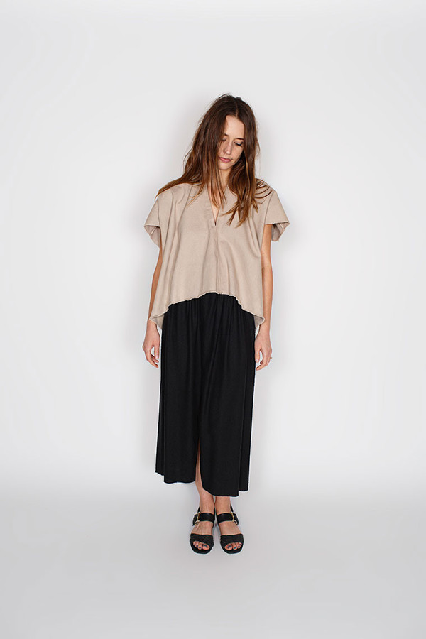 Miranda Bennett Dove Everyday Top Cropped Denim Miranda Bennett Dove Everyday Top Cropped Denim