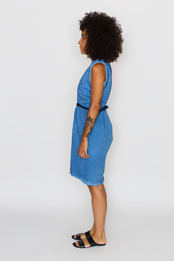 Miranda Bennett Tribute Dress, Denim in Indigo Miranda Bennett Tribute Dress, Denim in Indigo