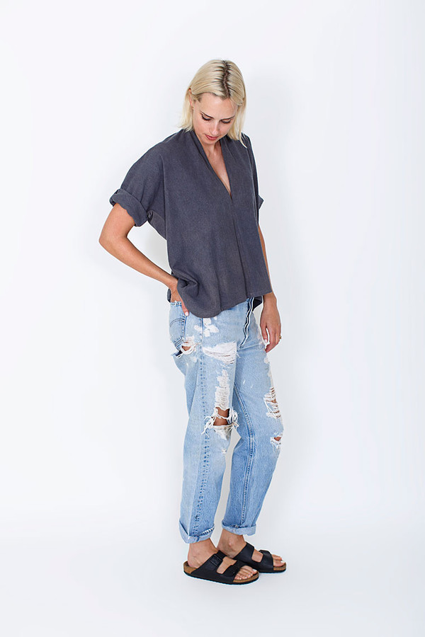 Miranda Bennett Coal Muse Top, Silk Miranda Bennett Coal Muse Top, Silk