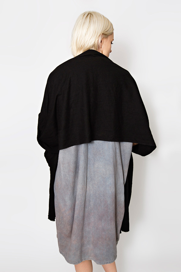 Miranda Bennett Black Raw Silk Textile Miranda Bennett Black Raw Silk Textile