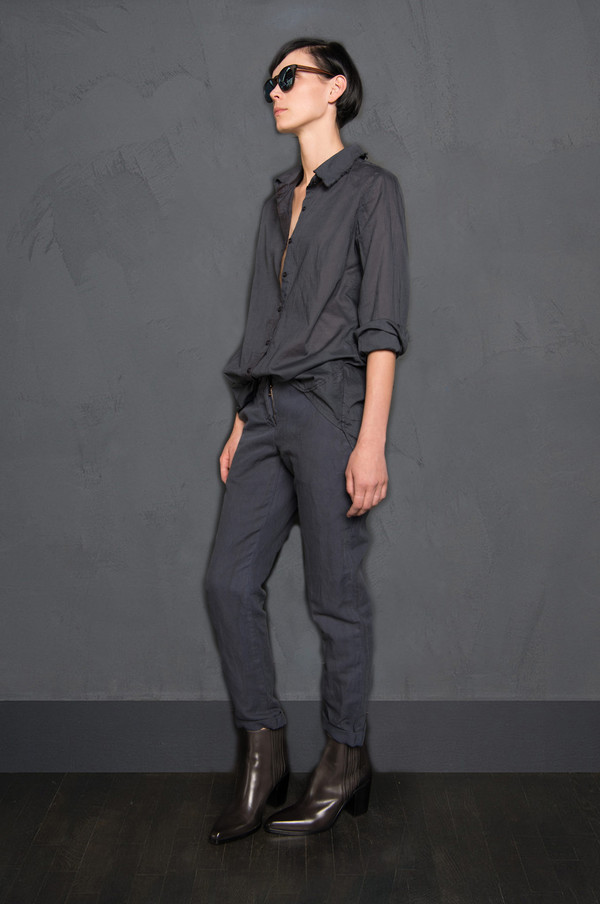 KES Raw Edge Button Up Blouse KES Raw Edge Button Up Blouse