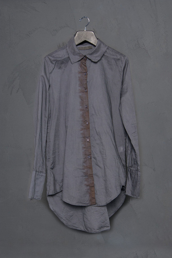 KES Raw Edge Button Up Blouse KES Raw Edge Button Up Blouse