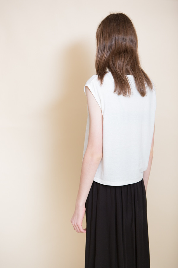 Can Pep Rey Cropped Tank Top / Whisper White Can Pep Rey Cropped Tank Top / Whisper White