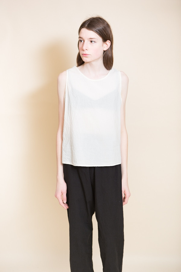 Woven Cotton Tank / Cream Woven Cotton Tank / Cream