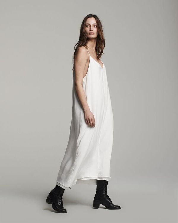 VOZ Double Layer Cami Dress - White VOZ Double Layer Cami Dress - White