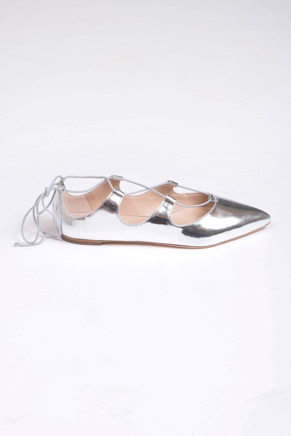Loeffler Randall Ambra Mirror Leather Flat Loeffler Randall Ambra Mirror Leather Flat