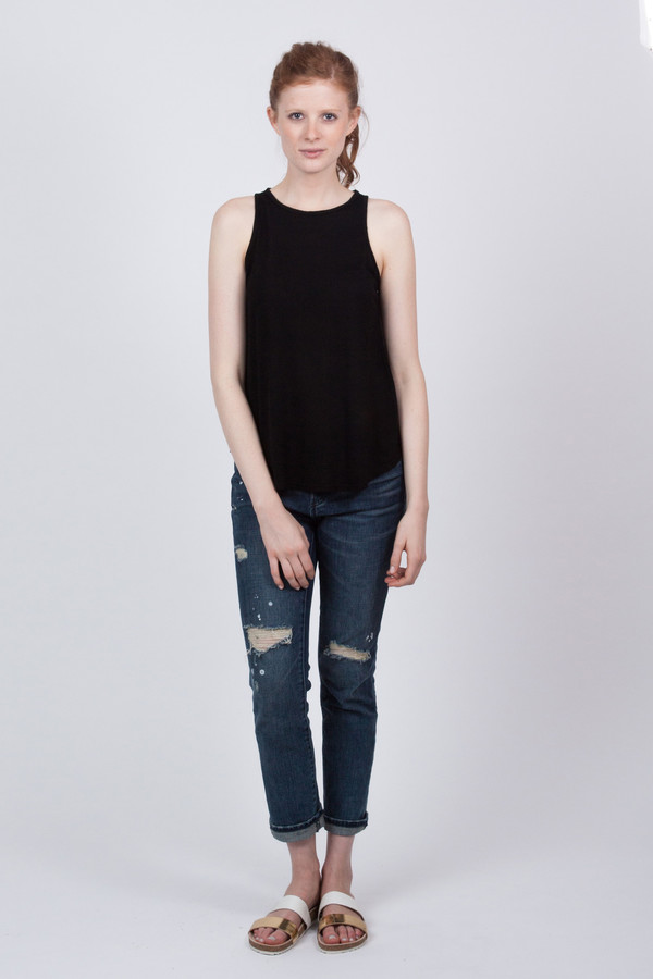 The Lady & the Sailor Bare Tank Black The Lady & the Sailor Bare Tank Black