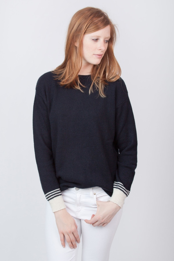 Chinti and Parker Cashmere Cuff Stripe Sweater Chinti and Parker Cashmere Cuff Stripe Sweater
