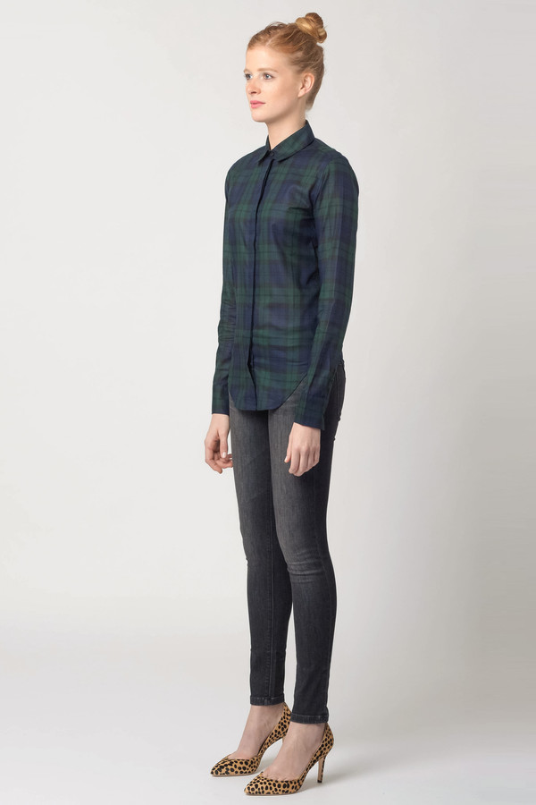 Raleigh Denim Classic Button Down Black Watch Plaid Raleigh Denim Classic Button Down Black Watch Plaid