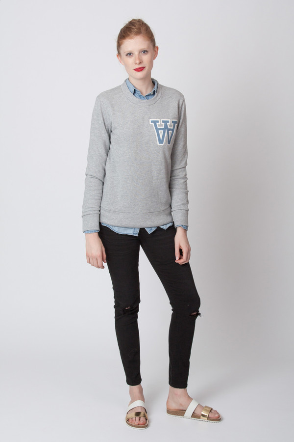 Wood Wood Maya Sweatshirt Grey Wood Wood Maya Sweatshirt Grey