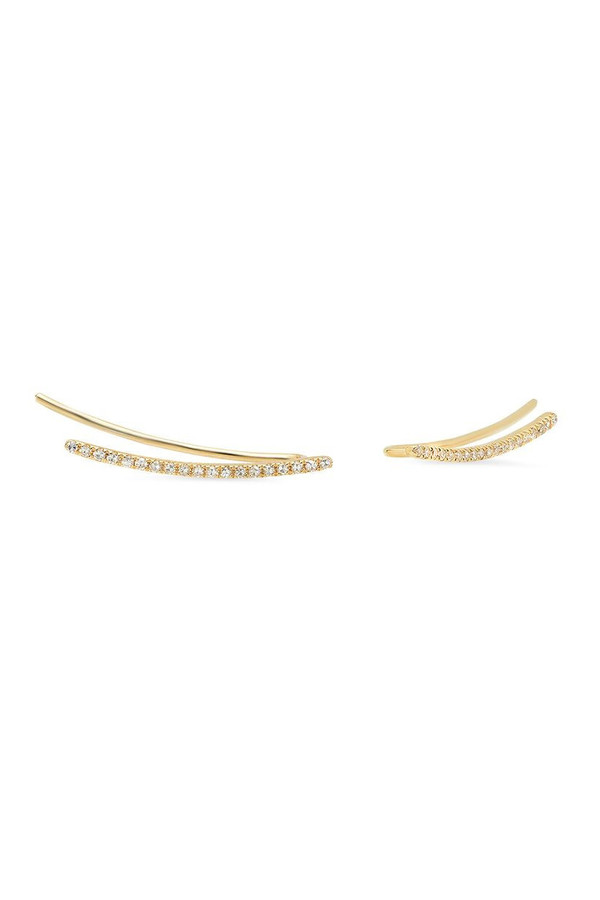 Sachi Jewelry Micro Curve Crawlers 14k Yellow Gold Sachi Jewelry Micro Curve Crawlers 14k Yellow Gold