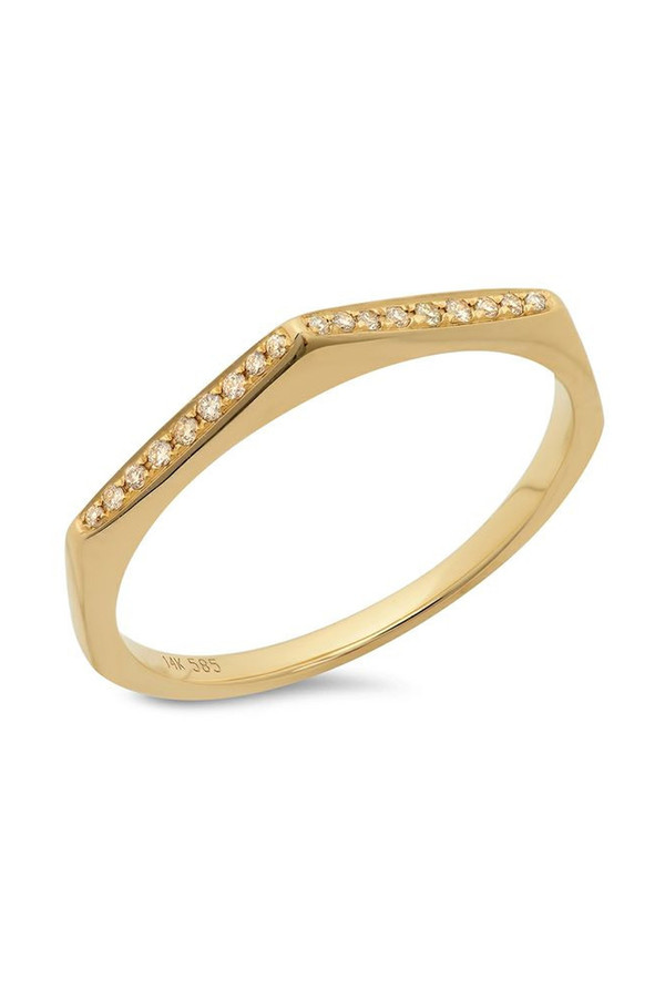 Sachi Jewelry Pointed Stacking Ring 14k Yellow Gold Sachi Jewelry Pointed Stacking Ring 14k Yellow Gold